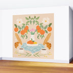 Breakfast and Flowers  Wall Mural Gallery Image 2