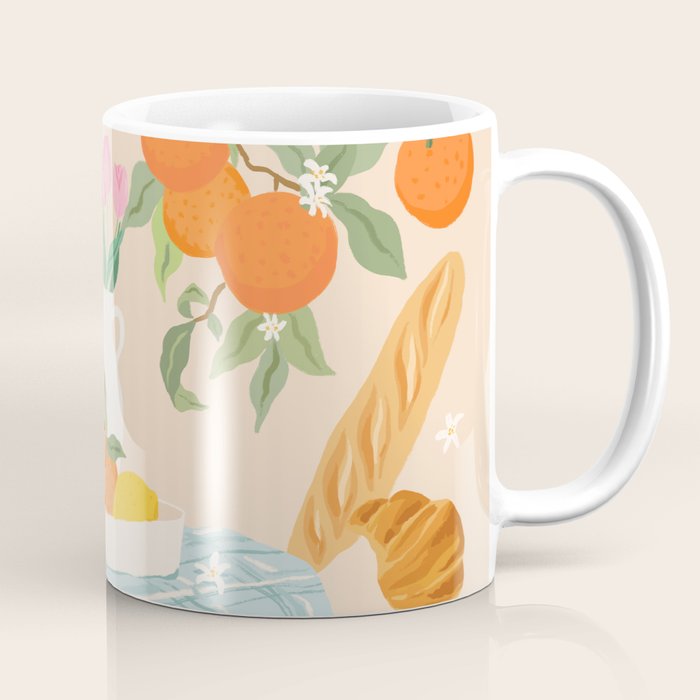 Breakfast and Flowers  Coffee Mug Gallery Image 1