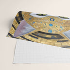 Gustav Klimt Style White Cat with Beautiful Costume Wrapping Paper Gallery Image 2