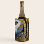 Gustav Klimt Style White Cat with Beautiful Costume Wine Chiller Gallery Image 3