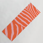 Zebra Orange and Pink 241 Yoga Mat Gallery Image 1