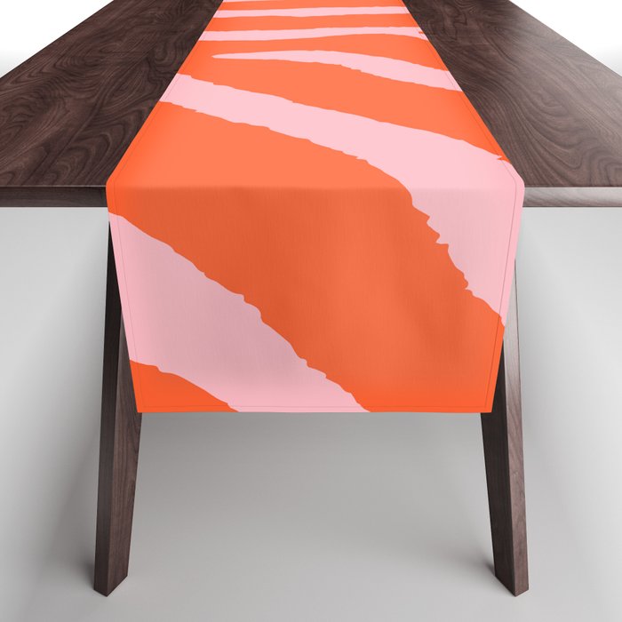 Zebra Orange and Pink 241 Table Runner Gallery Image 1