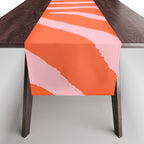 Zebra Orange and Pink 241 Table Runner Gallery Image 1