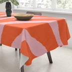 Zebra Orange and Pink 241 Tablecloth Gallery Image 3