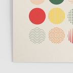 Retro Geometric Circles: Peach Bauhaus Edition Poster Gallery Image 3