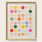 Retro Geometric Circles: Peach Bauhaus Edition Serving Tray Gallery Image 1