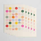 Retro Geometric Circles: Peach Bauhaus Edition Wrapping Paper Gallery Image 3