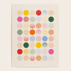 Retro Geometric Circles: Peach Bauhaus Edition Poster Gallery Image 4