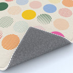 Retro Geometric Circles: Peach Bauhaus Edition Rug Gallery Image 4