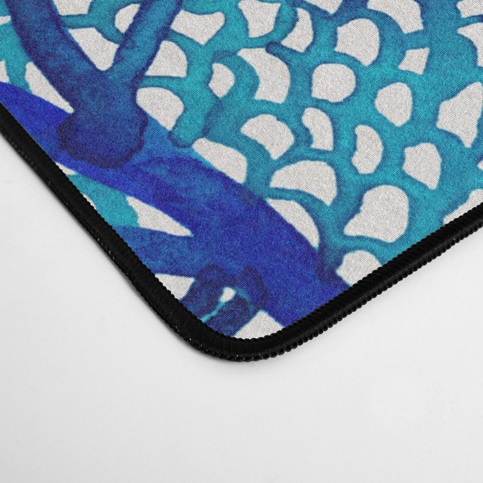 Sea Fan Coral - Blue OmbrÃ© Desk Mat Gallery Image 4