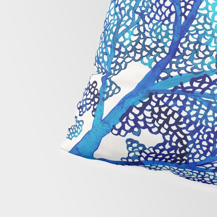 Sea Fan Coral - Blue OmbrÃ© Pillow Sham Gallery Image 4