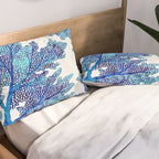 Sea Fan Coral - Blue OmbrÃ© Pillow Sham Gallery Image 2