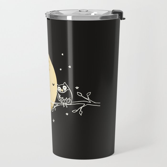 Owl and Moon Travel Mug Gallery Image 2