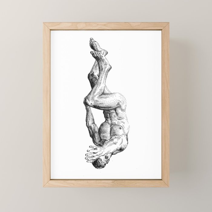 Falling From Heaven NOODDOODs Mini Art Print Gallery Image 1