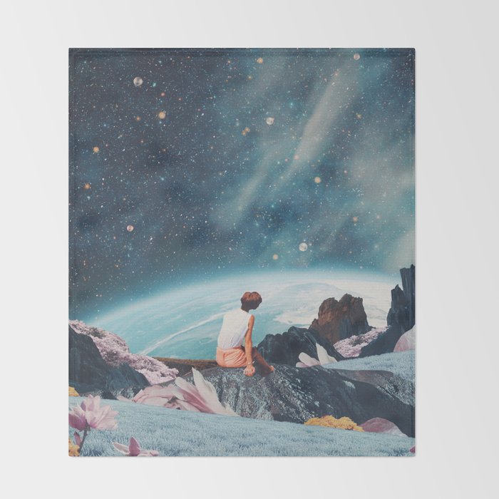 I can't See This Universe without You Throw Blanket Gallery Image 2