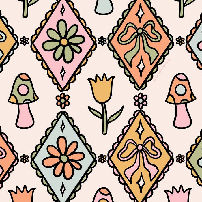 Spring Diamond Print Coffee Mug Gallery Image 2