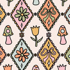 Spring Diamond Print Coffee Mug Gallery Image 2