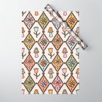 Spring Diamond Print Wrapping Paper Gallery Image 1