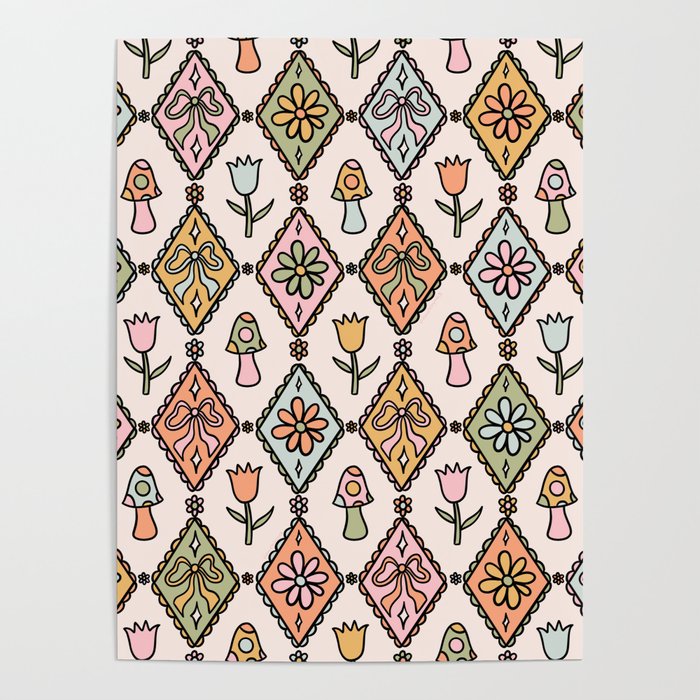 Spring Diamond Print Poster Gallery Image 4
