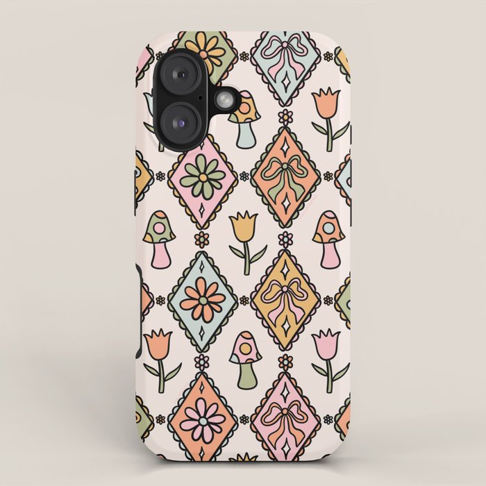 Spring Diamond Print iPhone Case Gallery Image 1
