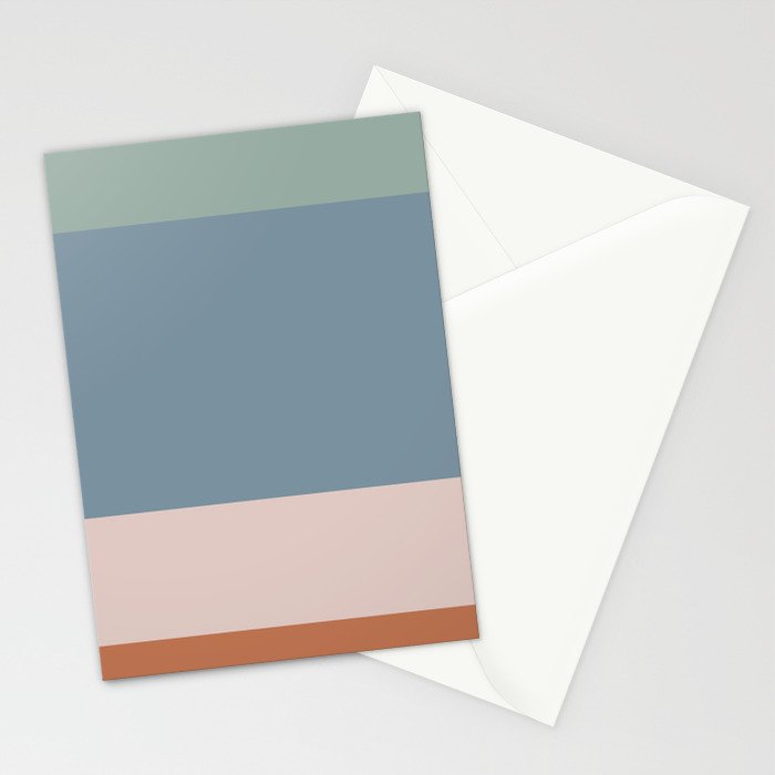 Contemporary Color Block XI Stationery Card Gallery Image 2