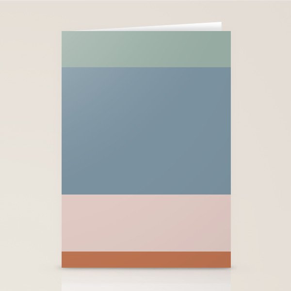 Contemporary Color Block XI Stationery Card Gallery Image 2
