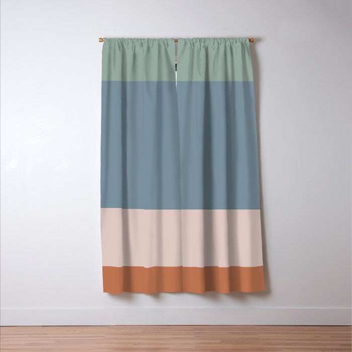 Contemporary Color Block XI Window Curtain Gallery Image 3