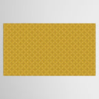 Golden Moroccan Floral Pattern Tablecloth Gallery Image 2