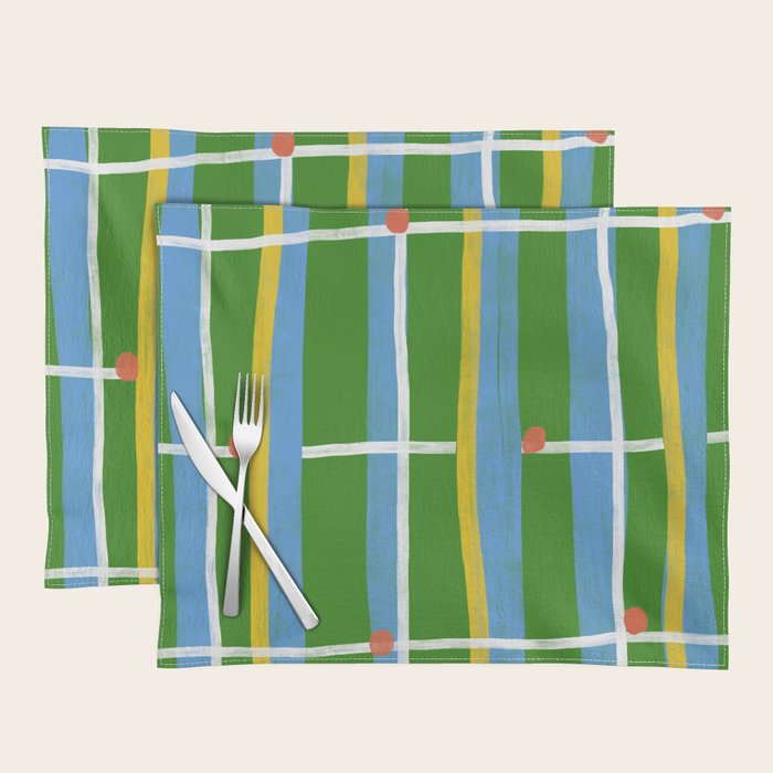 Green Plaid Placemat Gallery Image 1