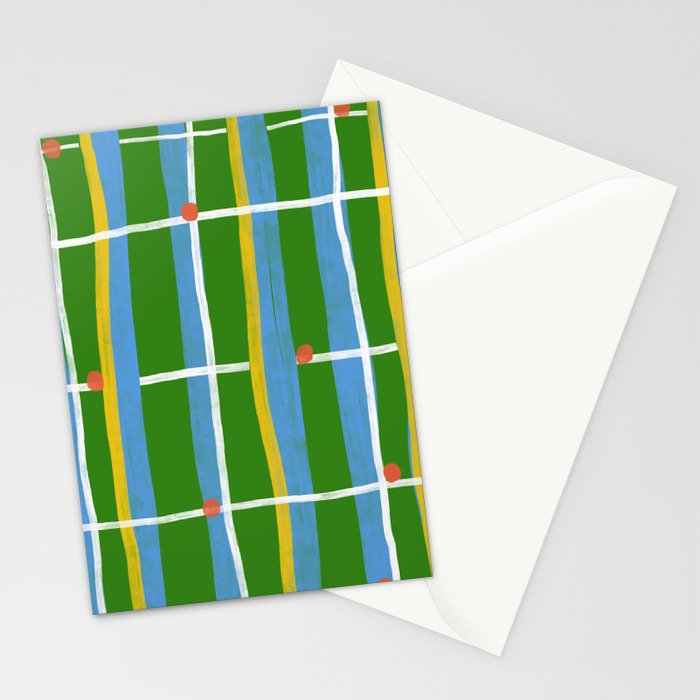 Green Plaid Stationery Card Gallery Image 2