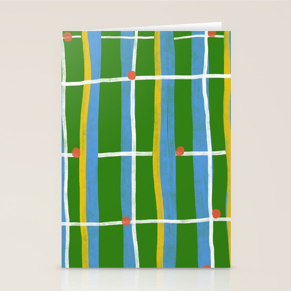 Green Plaid Stationery Card Gallery Image 2