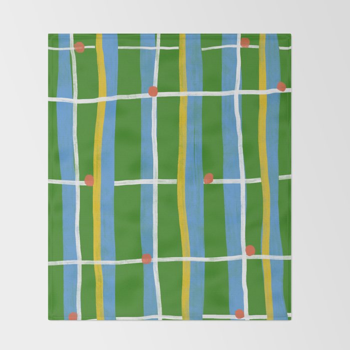 Green Plaid Throw Blanket Gallery Image 2