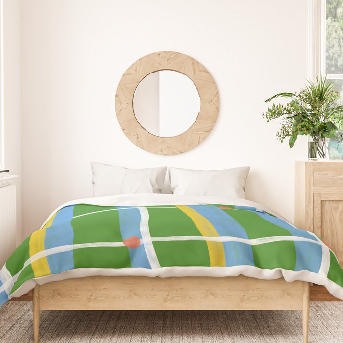 Green Plaid Duvet Cover Gallery Image 3