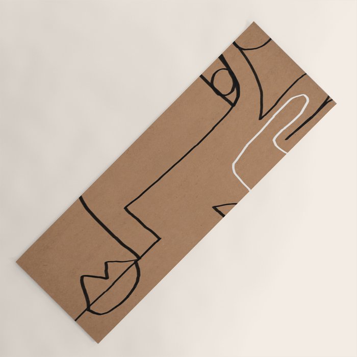 Abstract line art 40 Yoga Mat Gallery Image 1