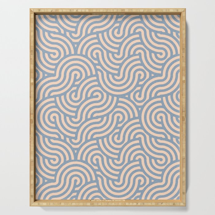 SWIRL - Stone and Almond Serving Tray Gallery Image 1