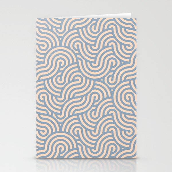 SWIRL - Stone and Almond Stationery Card Gallery Image 1