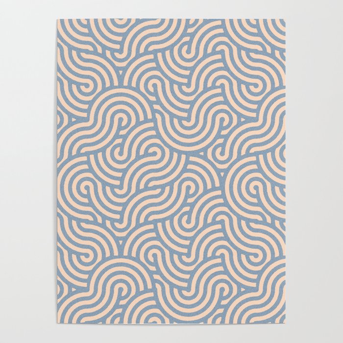 SWIRL - Stone and Almond Poster Gallery Image 1