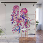 Jellyfish - Magenta Palette Wall Mural Gallery Image 1