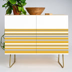 Perfectly Mustard Striped Color Block with White and Gray Credenza Gallery Image 1