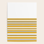 Perfectly Mustard Striped Color Block with White and Gray Poster Gallery Image 4