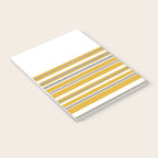 Perfectly Mustard Striped Color Block with White and Gray Notebook Gallery Image 3