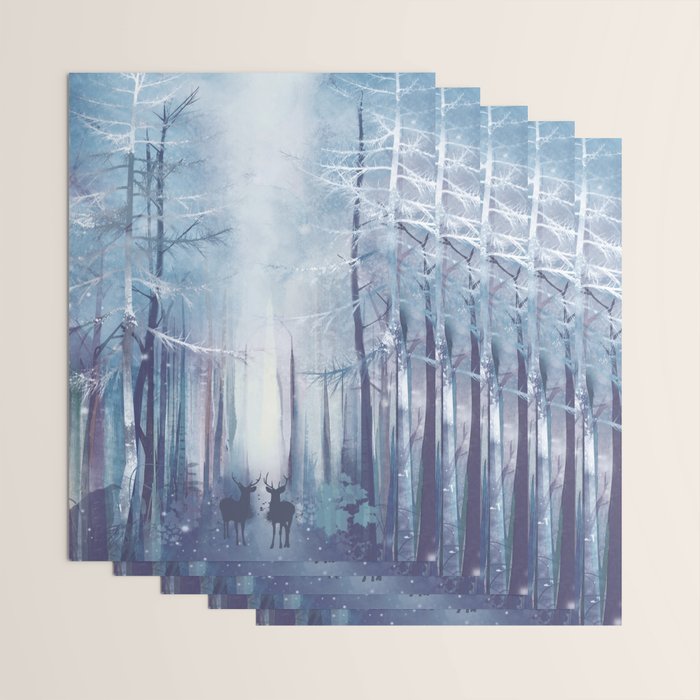 Under the tall forest trees I Wrapping Paper Gallery Image 3