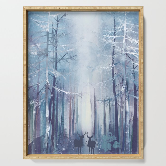 Under the tall forest trees I Serving Tray Gallery Image 1