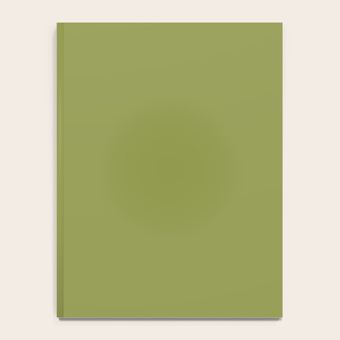 Olive Green Solid Color Notebook Gallery Image 4