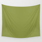 Olive Green Solid Color Wall Tapestry Gallery Image 4