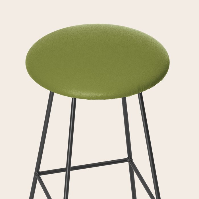 Olive Green Solid Color Stool Gallery Image 2