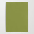 Olive Green Solid Color Poster Gallery Image 4