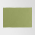 Olive Green Solid Color Rug Gallery Image 2