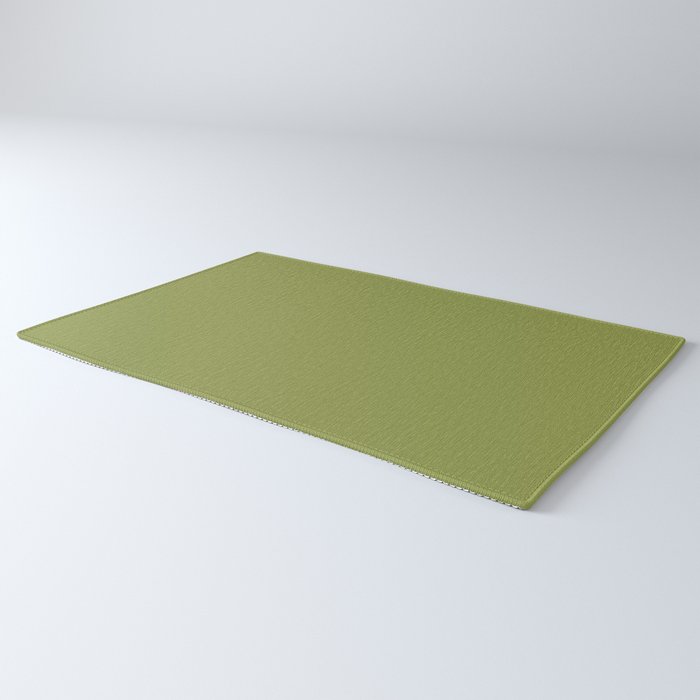 Olive Green Solid Color Rug Gallery Image 3
