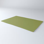Olive Green Solid Color Rug Gallery Image 3